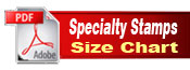 Download Speciality Stamps PDF and Size Chart